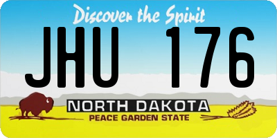 ND license plate JHU176