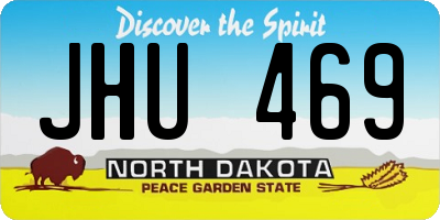 ND license plate JHU469
