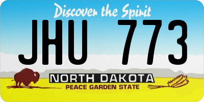 ND license plate JHU773