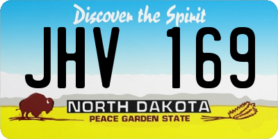 ND license plate JHV169