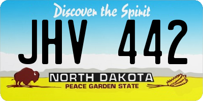 ND license plate JHV442