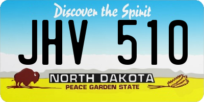 ND license plate JHV510