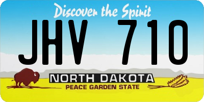 ND license plate JHV710
