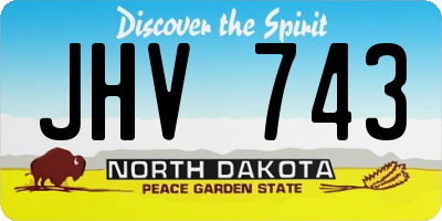 ND license plate JHV743