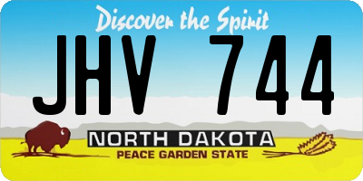 ND license plate JHV744