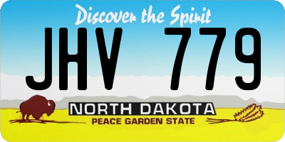 ND license plate JHV779
