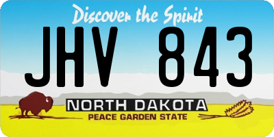 ND license plate JHV843