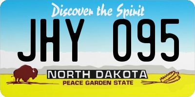 ND license plate JHY095