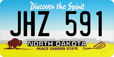ND license plate JHZ591