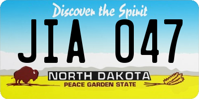 ND license plate JIA047