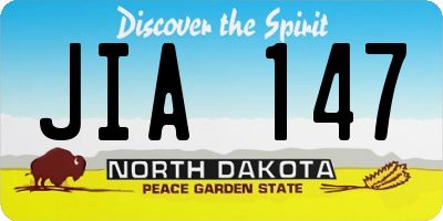 ND license plate JIA147
