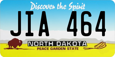ND license plate JIA464