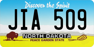 ND license plate JIA509