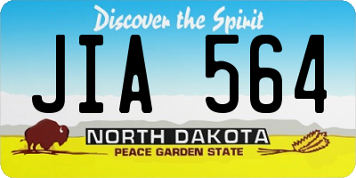 ND license plate JIA564