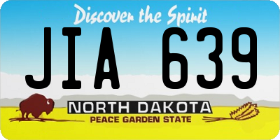 ND license plate JIA639