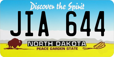 ND license plate JIA644