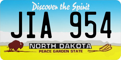 ND license plate JIA954