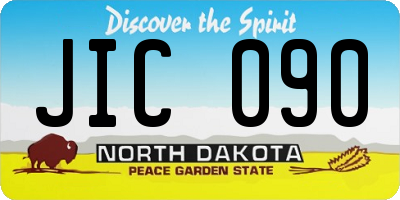 ND license plate JIC090
