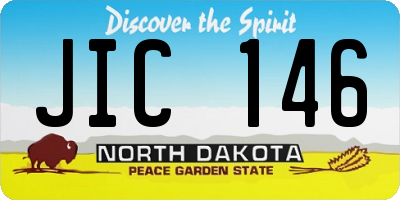 ND license plate JIC146