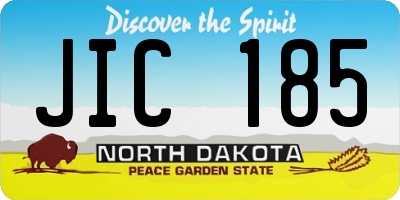 ND license plate JIC185