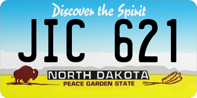 ND license plate JIC621