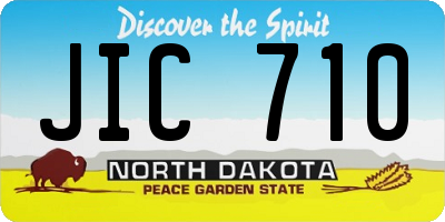 ND license plate JIC710