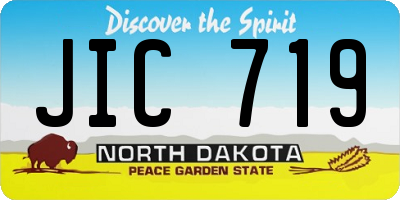 ND license plate JIC719