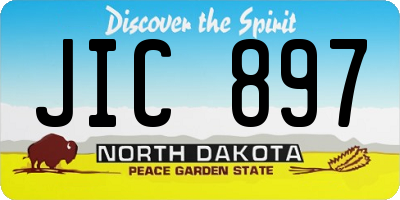 ND license plate JIC897