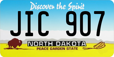 ND license plate JIC907