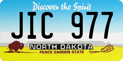 ND license plate JIC977
