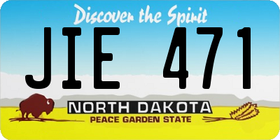 ND license plate JIE471