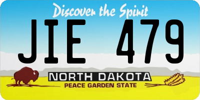 ND license plate JIE479