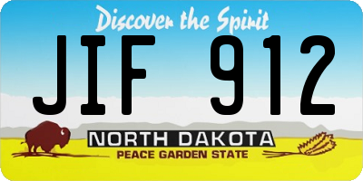 ND license plate JIF912