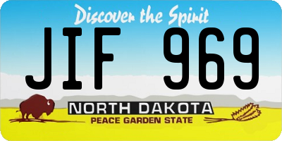 ND license plate JIF969