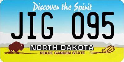 ND license plate JIG095