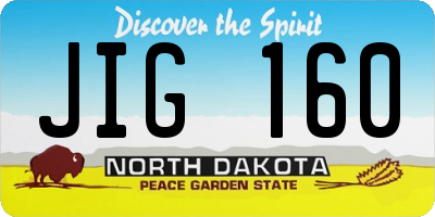 ND license plate JIG160