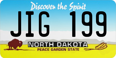 ND license plate JIG199