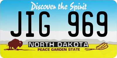 ND license plate JIG969