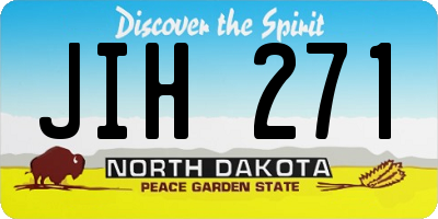 ND license plate JIH271