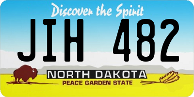ND license plate JIH482