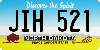 ND license plate JIH521