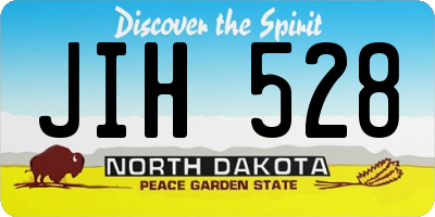 ND license plate JIH528
