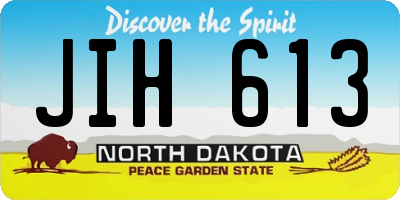 ND license plate JIH613