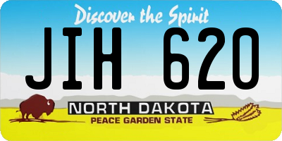 ND license plate JIH620