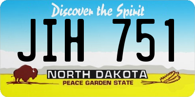 ND license plate JIH751
