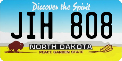 ND license plate JIH808