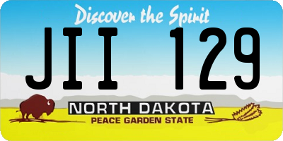ND license plate JII129