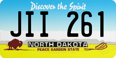 ND license plate JII261