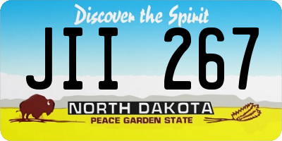 ND license plate JII267