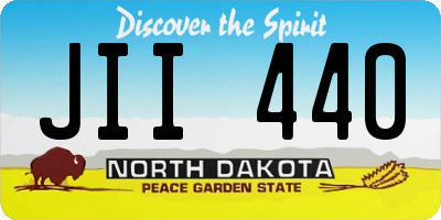 ND license plate JII440